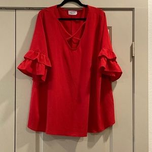 Red blouse